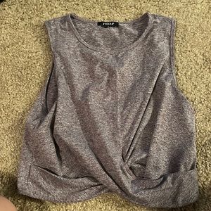 Purple zobha workout top